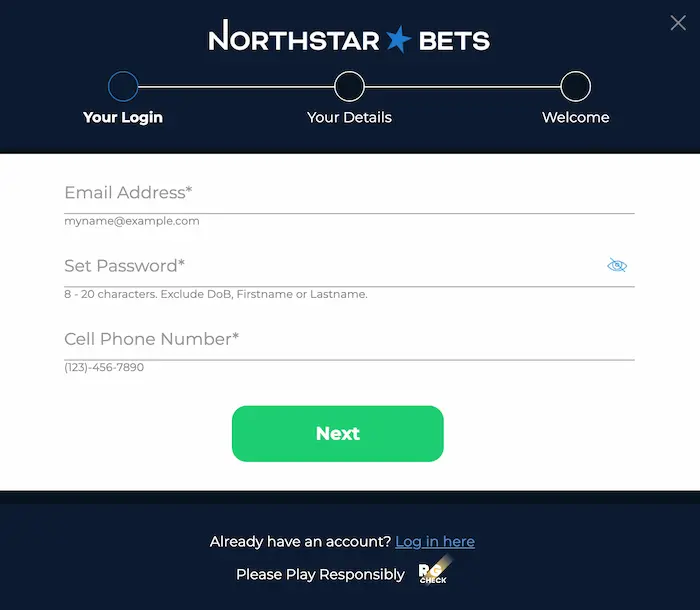 NorthStar Bets CA reg